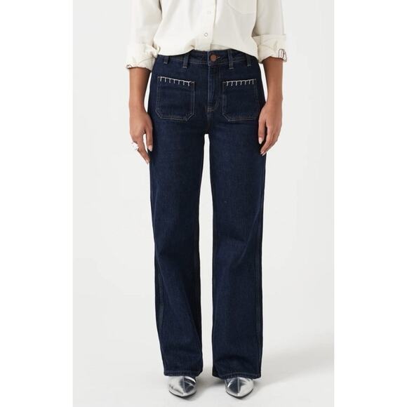 NWT Free People Seventy Mochi Mabel Pockets Wide Leg Jeans 26 - Picture 1 of 6
